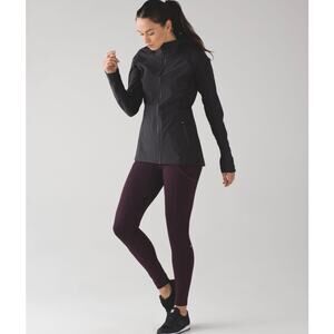 0182 Lululemon Sleet Sprinter Jacket Black Size 8